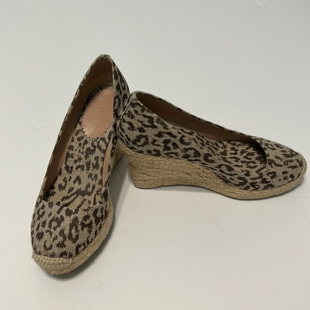 Jcrew canvas wedge size 6